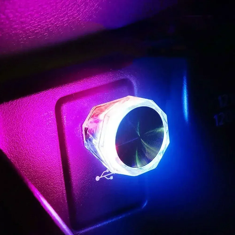 LED Colorful Night Light USB Atmosphere Car Interior Lighting Accessory