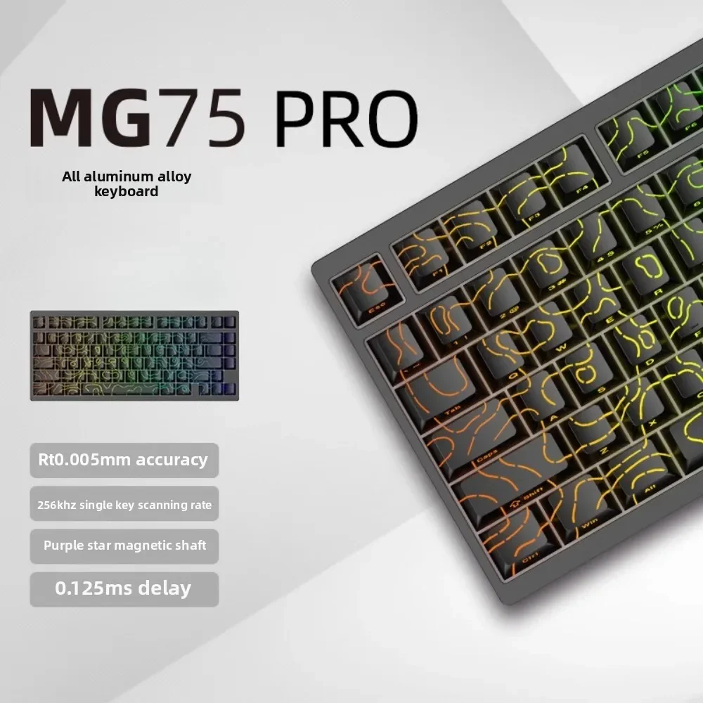 キーボード IROK MG75 PRO BLACK IROK MG75 PRO Mechanical Keyboard Magnetic Switch Hot Swap