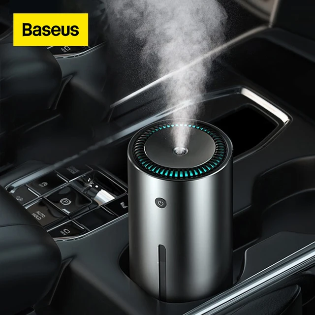 Baseus Car Air Humidifier Aluminium Alloy 300mL With LED Light For Auto Armo Home Office Accessories Air Humidifier for Car 1