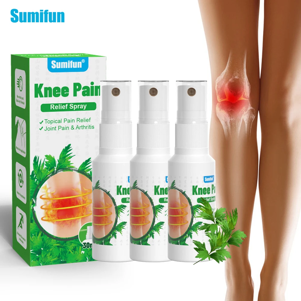 

1/2/3Pcs Sumifun Wormwood Knee Pain Relief Spray Muscle Joint Sprain Ache Cream Rheumatoid Arthritis Painkiller Medical Plaster