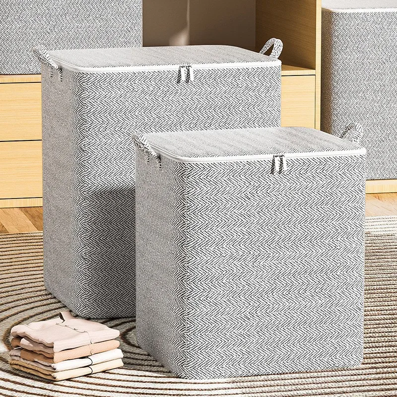 

Household Storage Bag Large Capacity Clothes Quilt Saver Space Organizer For Bedroom Wardrobe Closet Storage Household Products