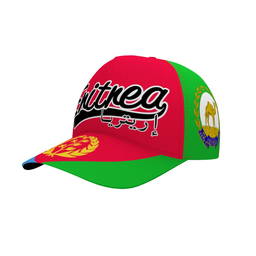 

Eritrea Male Youth Hat Free Custom Name Number Print Photo National Flag The State of Eritrea Casual Baseball Cap