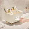 1pc, Multifunctional Desk Organizer, Tissue Boxes, Remote Control And Miscellaneous Storage Box, Car Desktop Tissue Holder 1
