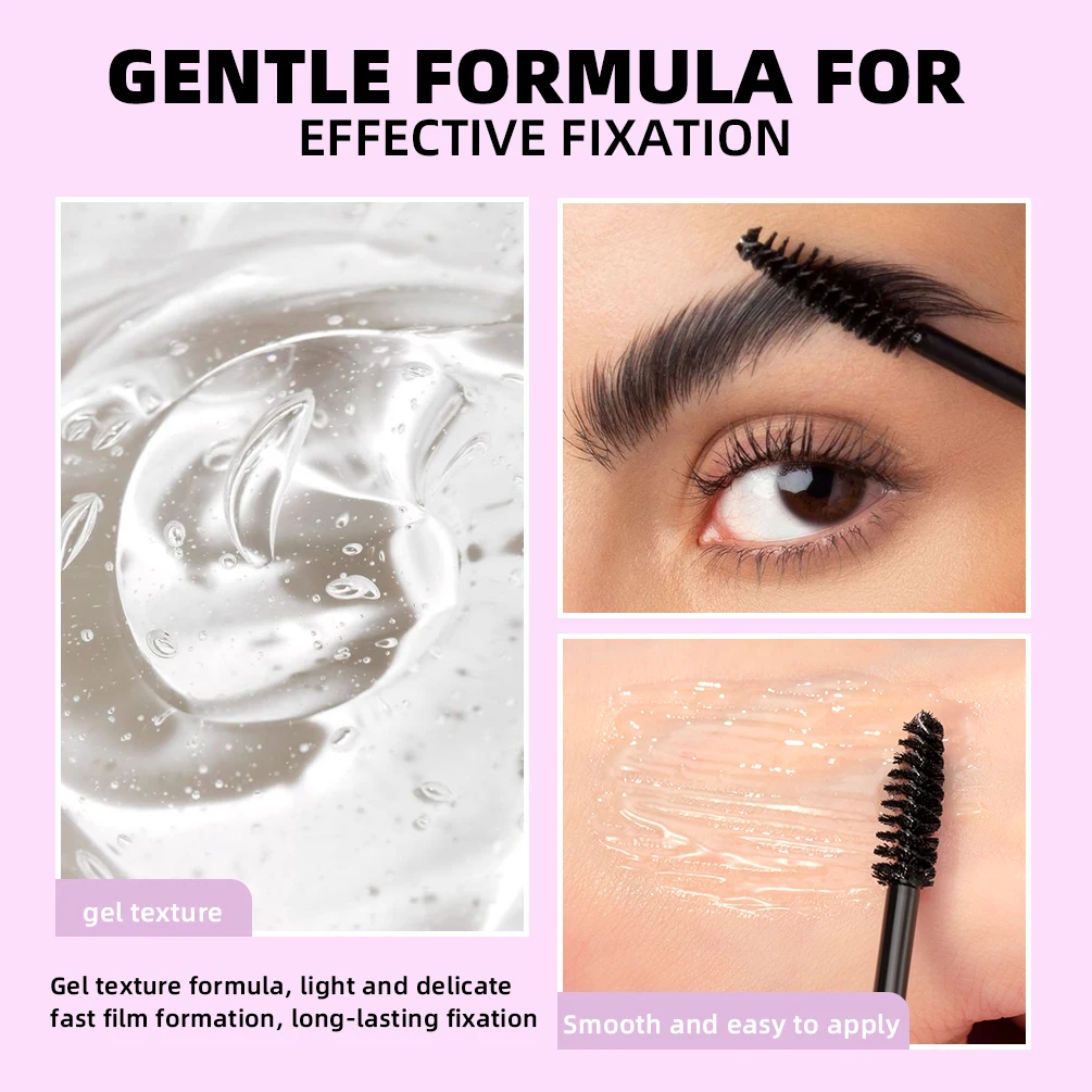 QIBEST Transparent Eyebrow Styling Soap Brows Gel Long Lasting Eyebrow Shaped Creamy Wax Colorless Pomade Lift Natural Wild Brow 4