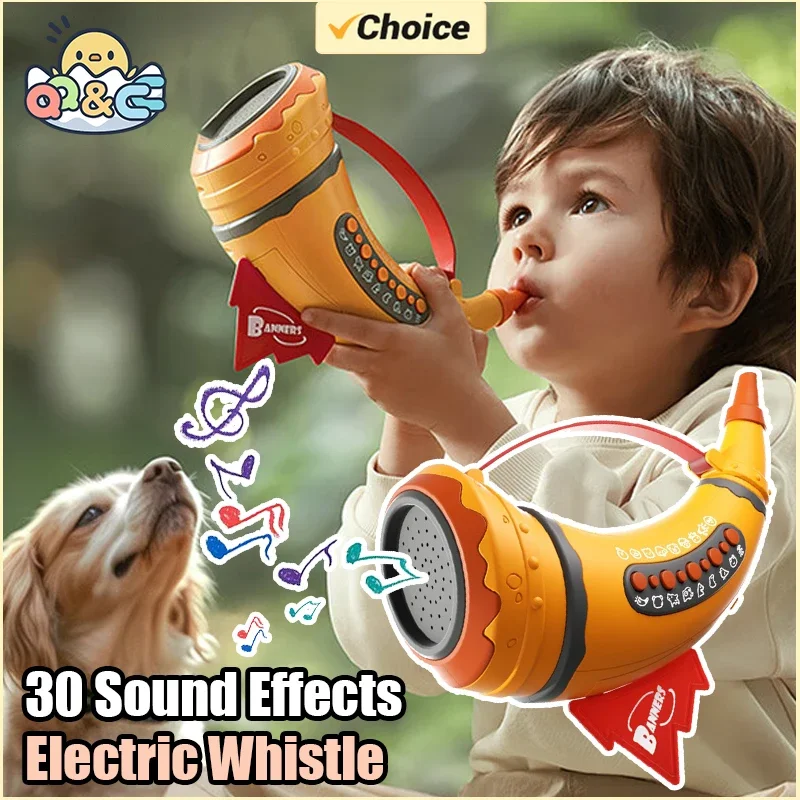 30 Animal Sound Electric Whistle Assembly Effects Simulation Calls Whistles Horn Toys Girl Children Music Educational Toy kids