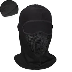 Windproof Full Face Balaclava for Outdoor Sports - Breathable Headgear (Black)