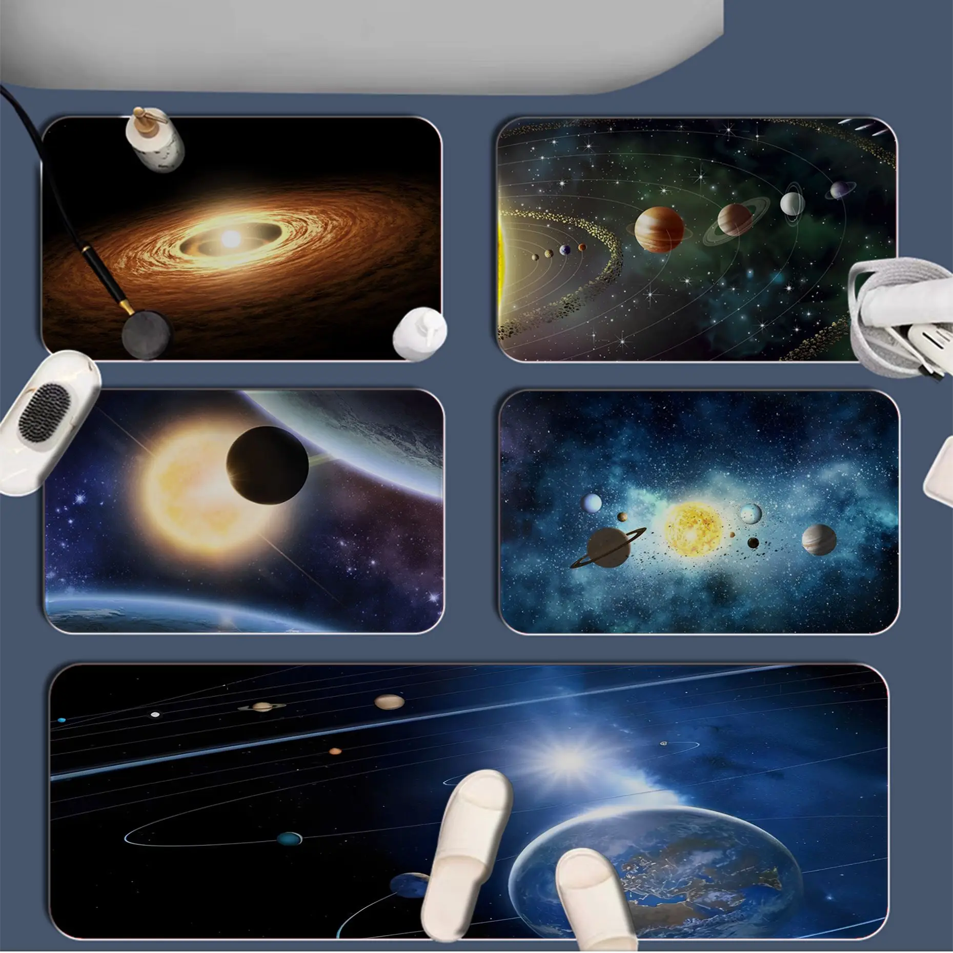 

Solar System Floor Mat Washable Non-Slip Living Room Sofa Chairs Area Mat Kitchen Modern Home Decor
