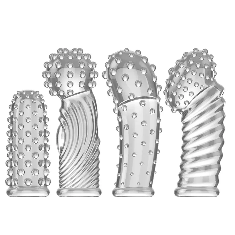 Sex Toys G Point Stimulation Finger Sleeves Clitoris Massage Penis Rings Sex Delay