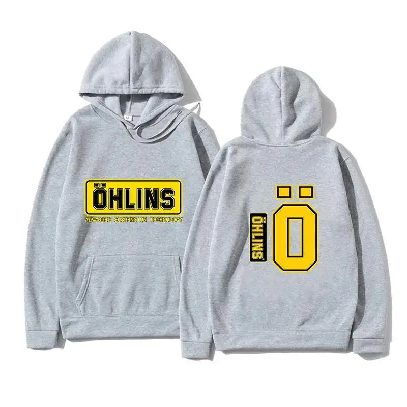2025 Autumn Winter Men Suspension Car Thermal Sweatshirt Motorcycle Sport Racing Ohlins Shock Hoodies Long Sleeves Ladies Unisex men fleece jacket