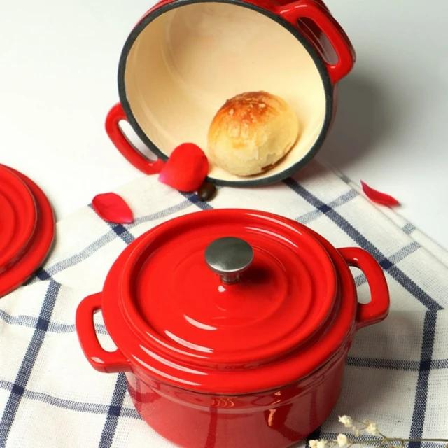 16cm Flat Light Black Cooking Pots No Coating No Rust Enamel Cast Iron Pot  Multifunctional Mini Single Pans Porridge Soup Pot - Soup & Stock Pots -  AliExpress