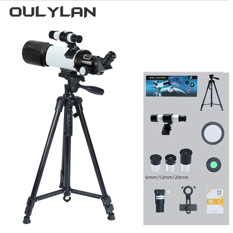 

Oulylan 40070 333X Telescopes for Kids To Night Vision View Universe Moon Stars Deep Space Monocular Best Gift