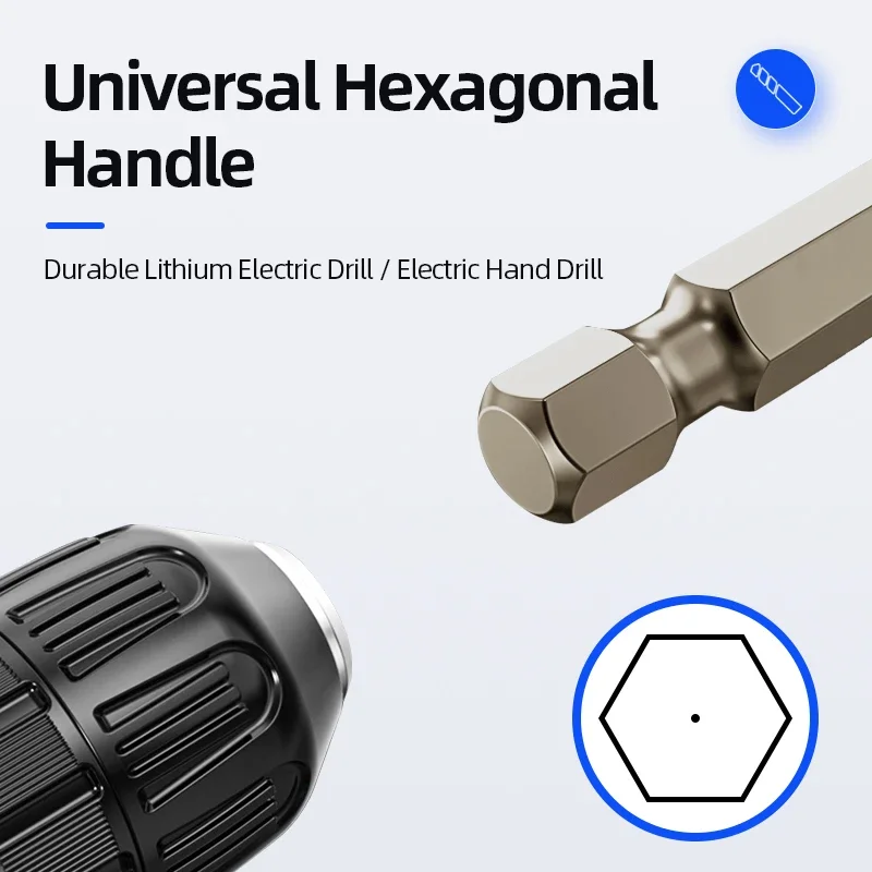 Hss Titanium Plated Tap Drill Bit Countersink Deburr Set High Speed Compound Screw Thread Bits Hand Tools 6pcs M3-M10 - Image 4