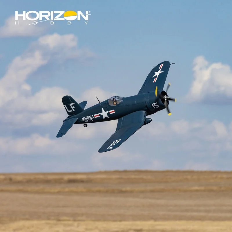 Horizon Hobby F4U Corsair 1.2m RC 고정익 비행기(낮은 날개) 접이식 랜딩 기어 포함 SAFE 기술 스킬 레벨 2
