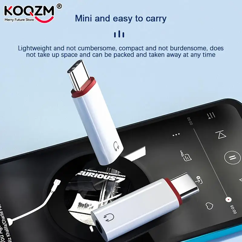 3.5mm Female to Type C Male Adapter For Samsung For Xiaomi/POCO/Huawei Wired Headset Converter OTG Earphone Audio AUX Adapter otg adapter audio earphone converter audio headphone adapter 3.5mm audio adapter type c to 3.5mm adapter type c aux adapter type c to aux adapter