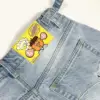 American Cartoon Embroidered Jeans Y2K Mens Womens Retro Pocket Embroidery Vintage Blue Baggy Jeans Oversized Wide Leg Trousers 4