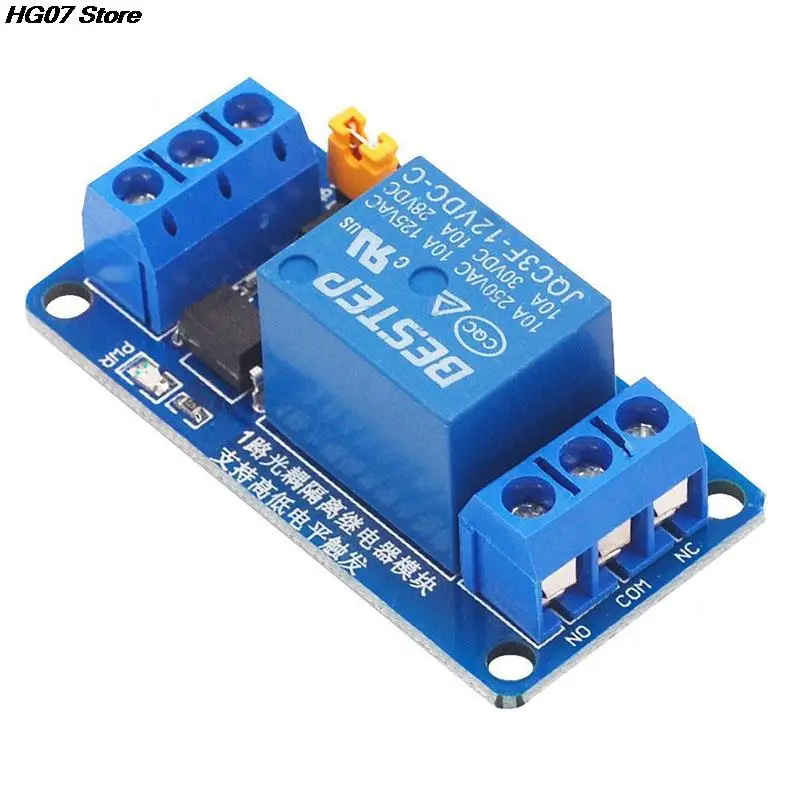 

New Hot 1PC 3.3V 5V 12V 24V 1 Channel Relay Module High And Low Level Trigger Dual Optocoupler Isolation Relay Module Board