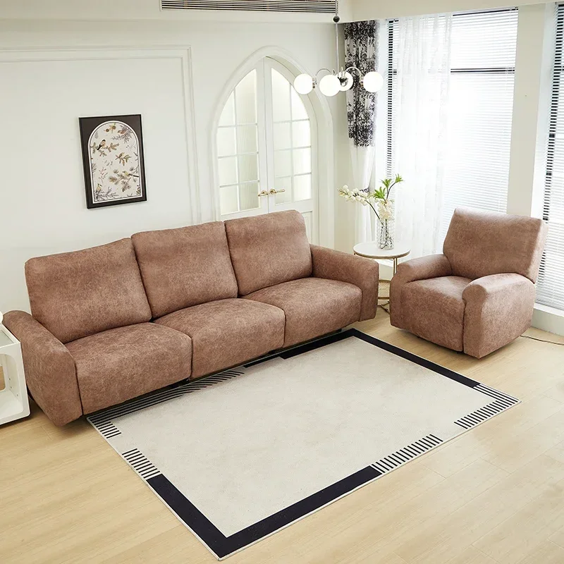 Stretch PU leather waterproof Recliner Cover Couch Cover for Recliner Sofa chair Cover 3