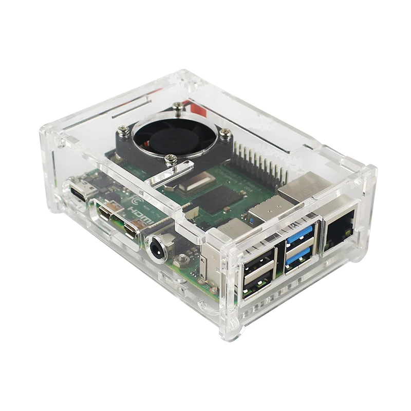 Raspberry Pi 4 B ケース ヒートシンク付きカメラ取り付け