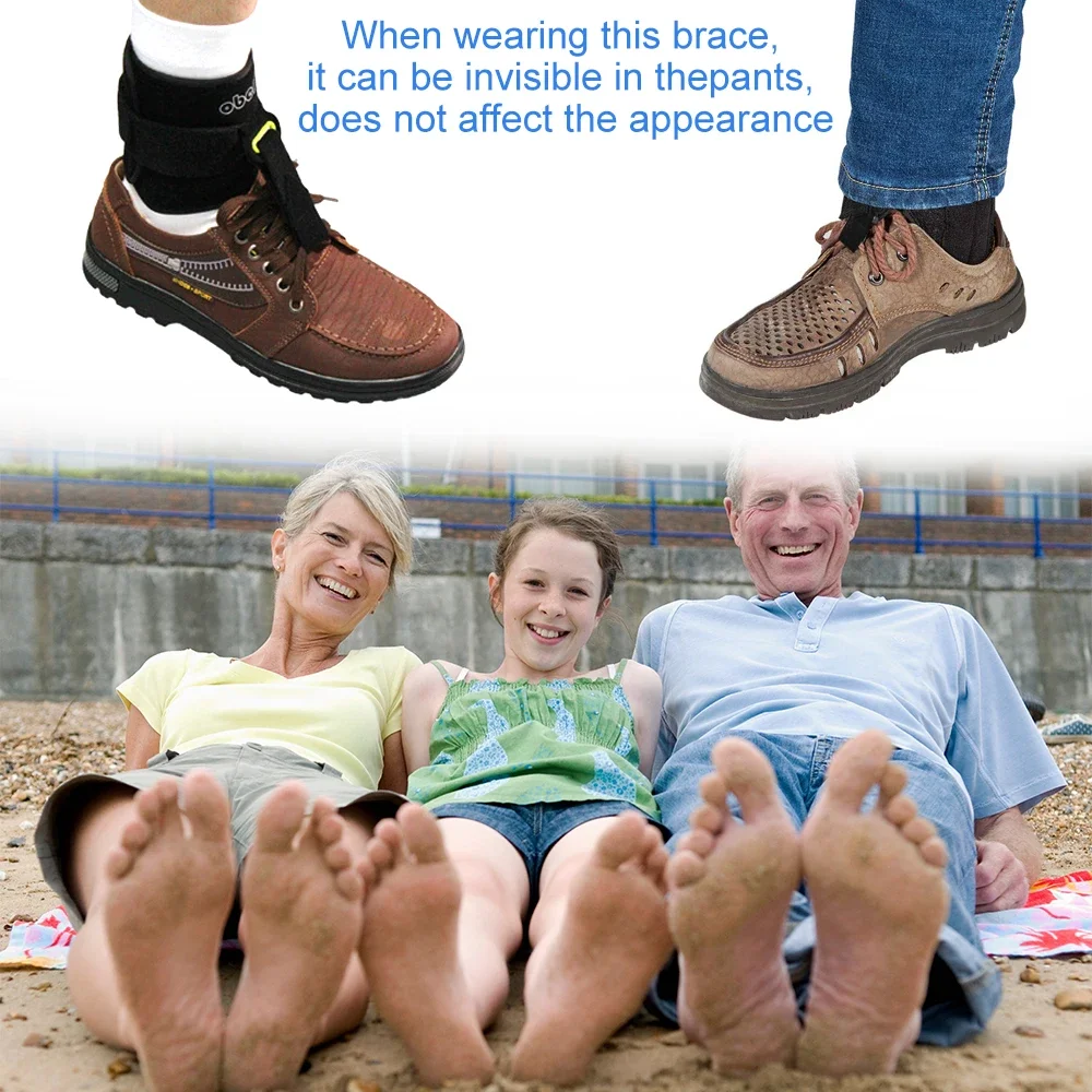 Ankle Support Ankle Straps Fitness Ankle Straps Ankle Support Brace Foot UP Adjustable Drop Foot Ankle Brace Strap for Walking AFO Brace Orthosis for Plantar Fasciitis Hemiplegia Strok Support