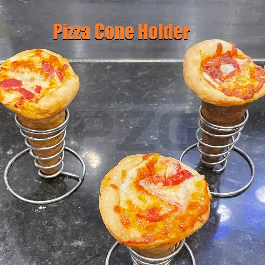 304 Food Grade Stainless Steel Pizza Cone Stand Supportor Ice Cream Cone Pizza Holder Stand Holder Made