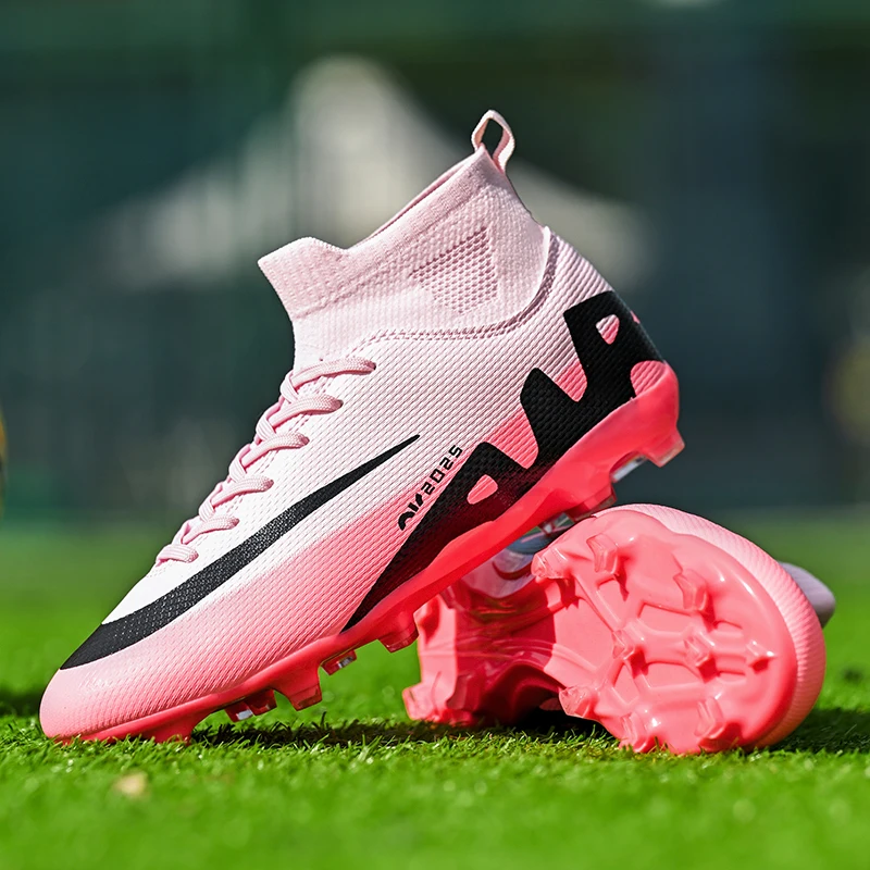 Man's Soccer Shoes Adult Kid TF/FG Outsole Non-Slip Unisex Football Cleats Outdoor Lawn Breathable Sneakers