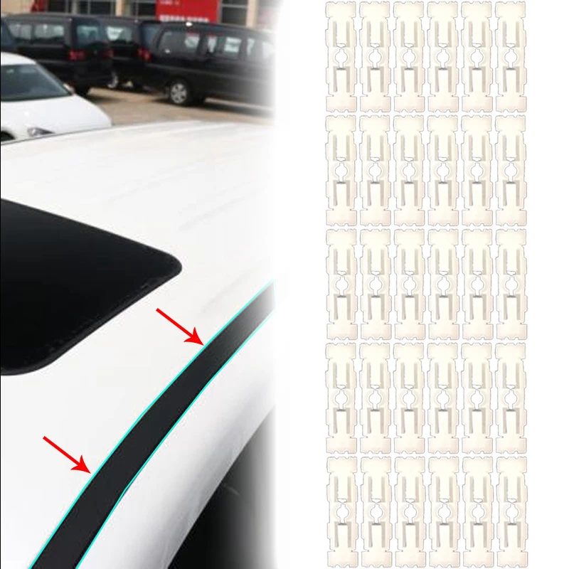 30Pc Roof Rail Bar Cutter Clip Modanatura Muslimah Per Skoda Felicia 1995 1996 1997 1998 1999 2000 2001