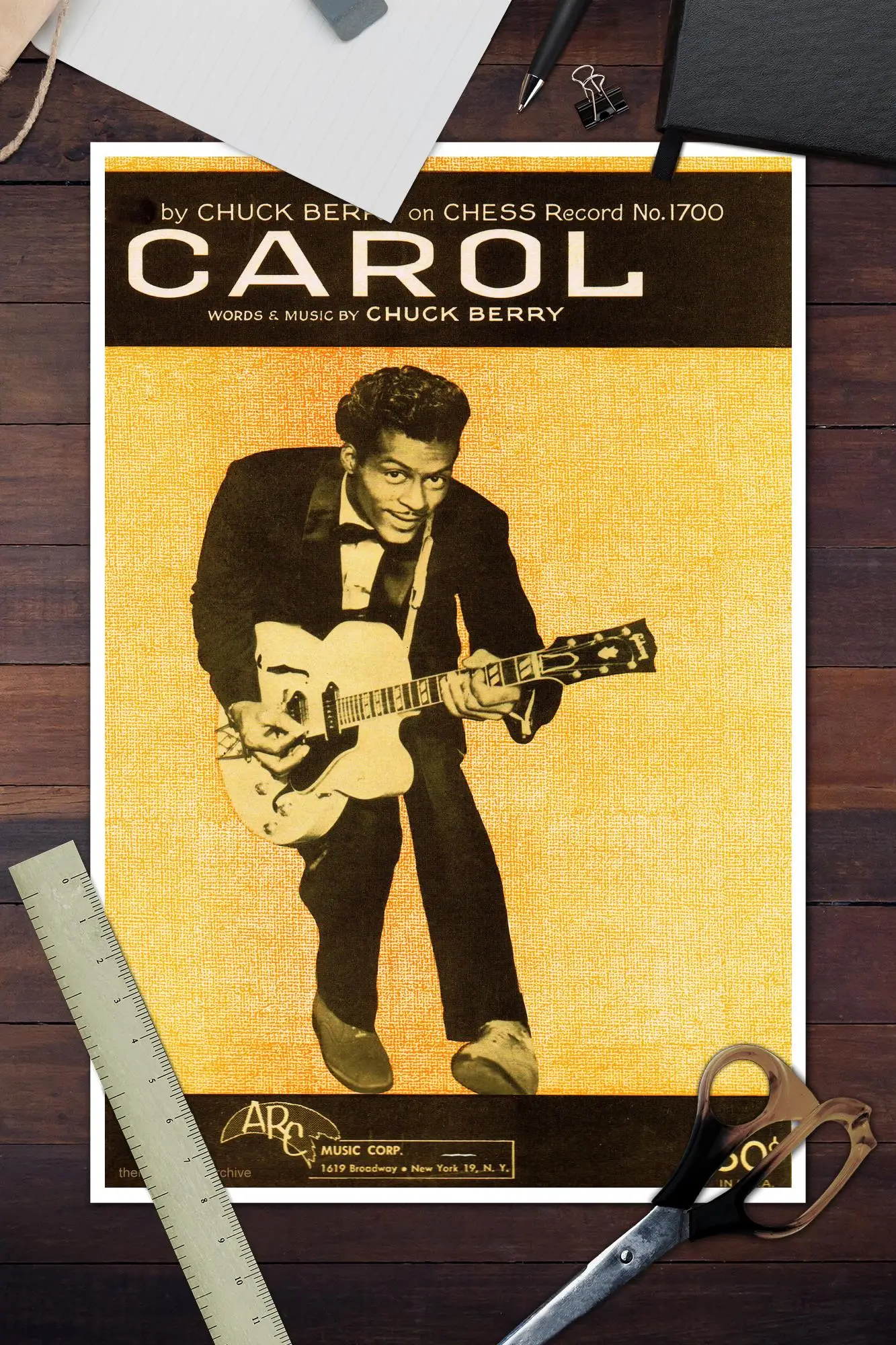 Chuck Berry Band Decoration Art Poster Wall Art Personalized Gift