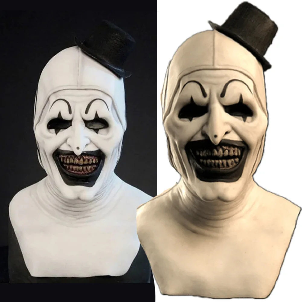 Terrifiers Per Adulti Costume Art The Horror Clown Mask Creepy It Mask Cosplay Mask The Killer Clown Halloween Outfits