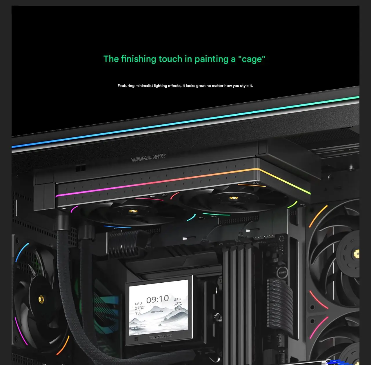 Thermalright TL-UB24 2 in 1 ARGB 240mm PWM PC Case Fan Quiet with High CFM 2150 RPM 48 S5763ae400fc14534a37f90f19c178057I