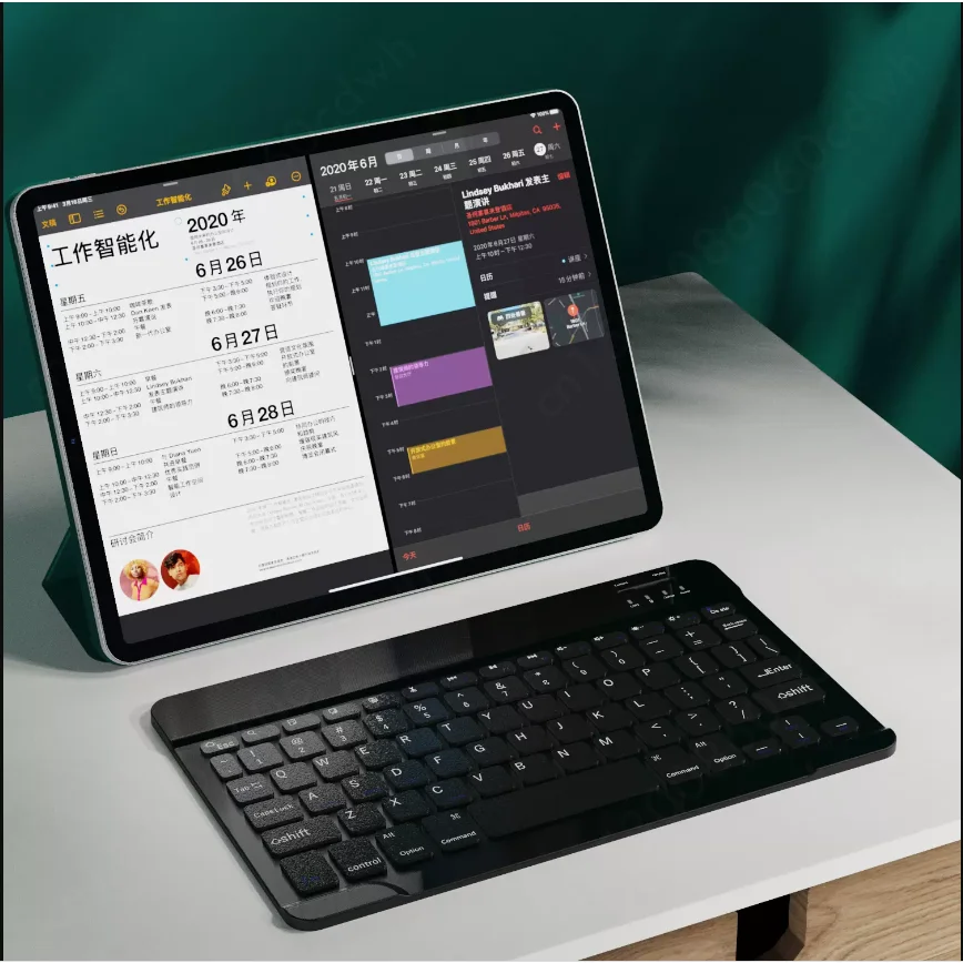 Capa para Lenovo Tab M10 Plus 3rd Generation 10.6 Tb128fu Tb125fu Teclado com Porta Lápis Rainbow Backlit Teclado - Imagem 3