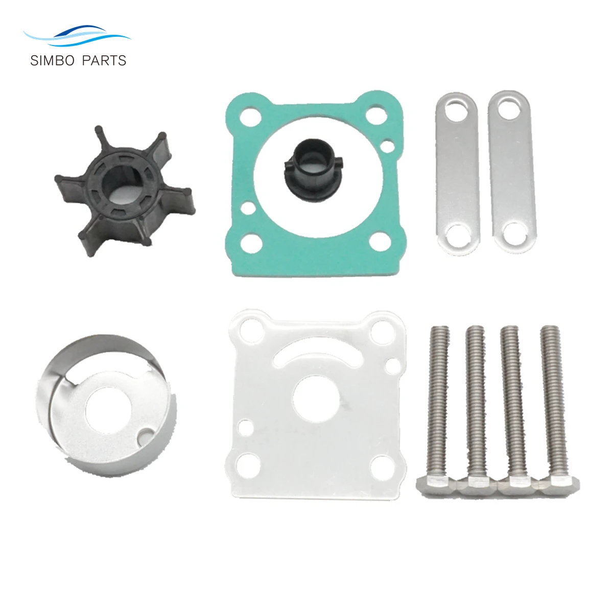 Water Pump Impeller Service Kit For Yamaha 2 Stroke 6 8 HP Outboard 6G1
