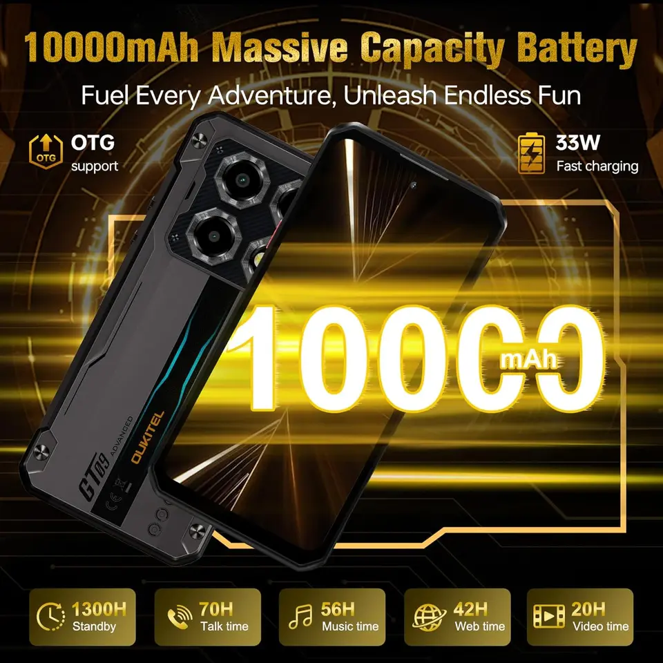 新品未開封 OUKITEL WP60 SIMフリー タフネススマホ Amazon | 【5G】OUKITEL WP60 SIMフリー スマホ 本体 48GB+512GB/2TB