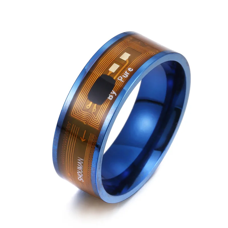 1Pcs/lot Blue Color 13.56Mhz NTAG213 NFC Card Free Shipping Intelligent Ring Tags Wearable Intelligent Chip image_0