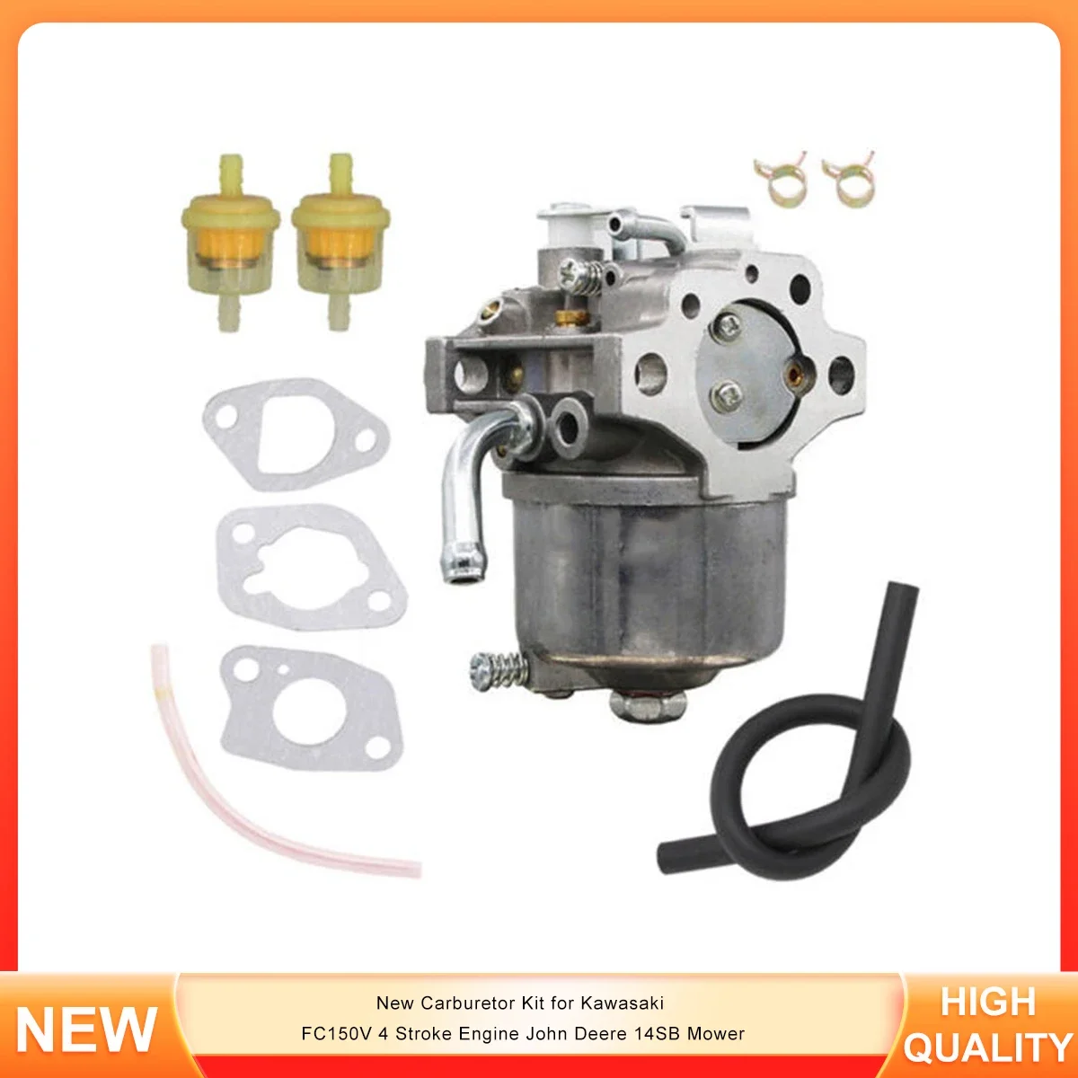 

New Carburetor Kit for Kawasaki FC150V 4 Stroke Engine John Deere 14SB Mower