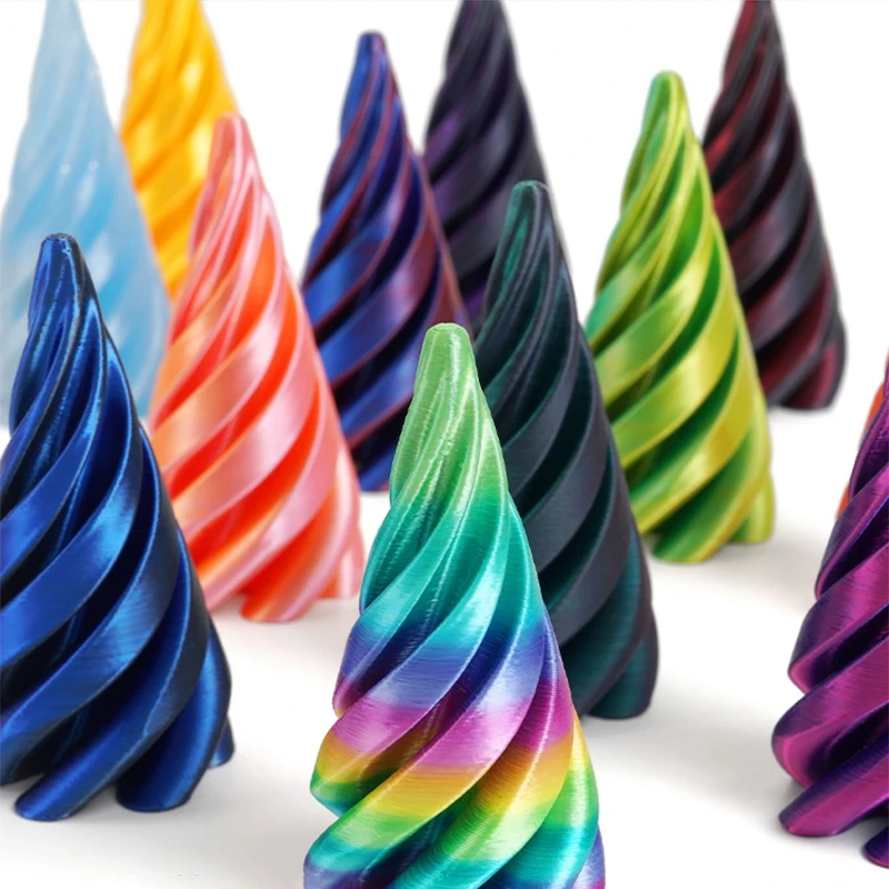 3D Printed Toy 3D Printing Decompression Spiral Cone Impossible Pyramid Fidget Toy Stress Relief Screw Christmas Tree