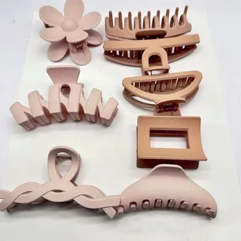 مشبك شعر بلاستيكي، إكسسوارات شعر كبيرة 10