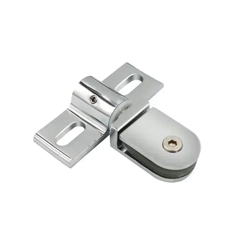 Bathroom Glass Door Clip/clamp/hinge Rotating Door Shaft Thickened Zinc Alloy No Rust Hinges Shower Hardware Accessories