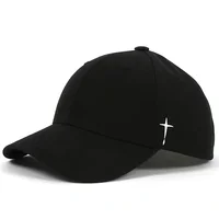 Unisex Simple Cross Embroidery Baseball Caps Spring and Autumn Outdoor Adjustable Casual Hats Sunscreen Hat - Image 2