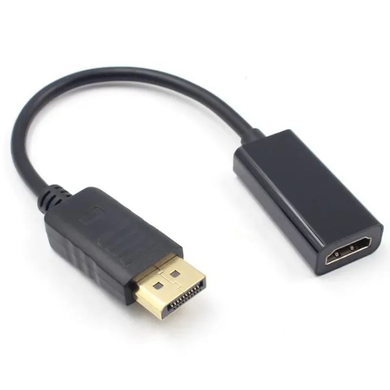 Full HD 1080P Male to Female DisplayPort DP to HDMI-compatible HDTV Gold Plated Cable Adapter Converter for HDTV Projector hdmi compatible to vga adapter digital to analog converter 1080p cable for xbox ps4 pc laptop tv box to projector displayer hdtv