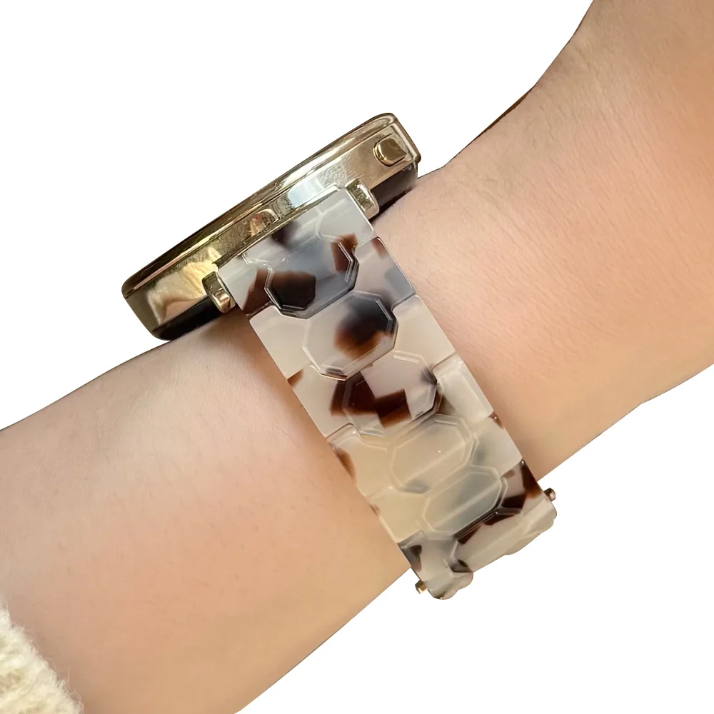 Lightweight 18mm Resin Watch Band - Elegant Wristband for Smaller Garmin Watches