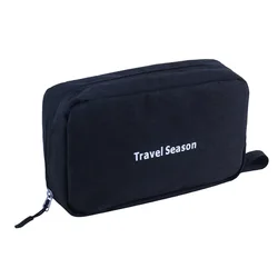 Waterproof Hanging Travel Toiletry and Cosmetic Organizer Bag (Black)