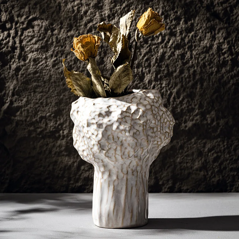 CAPIRON Nordic Ceramic Vase Pampas Grass Dried Flower Home Decoration Accessories Living Room Table Bookcase Porch Decor Bedroom 2
