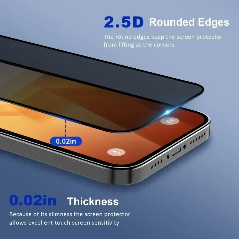 1-5PCS iPhone Privacy Screen Protector Anti Spy Tempered Glass For 12 13 14 15 Pro Max 16 17 Anti Peep S5764957443be46a2bcb95e87ff36cff5N