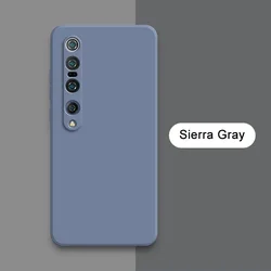 Enhanced Shockproof Silicone Square Liquid Phone Case for Xiaomi Mi 10 5G (Sierra Gray)
