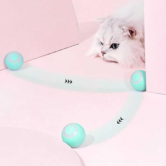 Smart Cat Toys Automatic Rolling Ball Electric Cat Toys Interactive for Cats Training Self-moving Kitten Toys for Indoor Playing 5