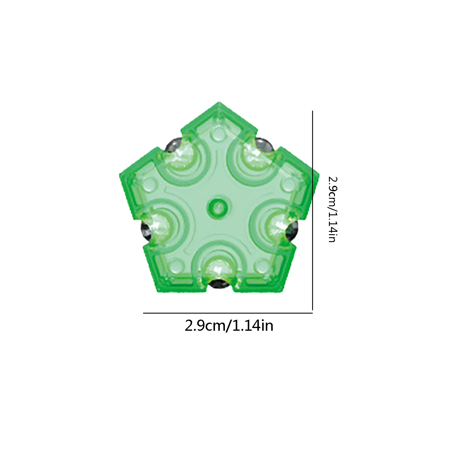 Pressure reducing ball pentagonal puzzle pressure reducing toy DIY multifunctional assembly block 12 colored random blocks