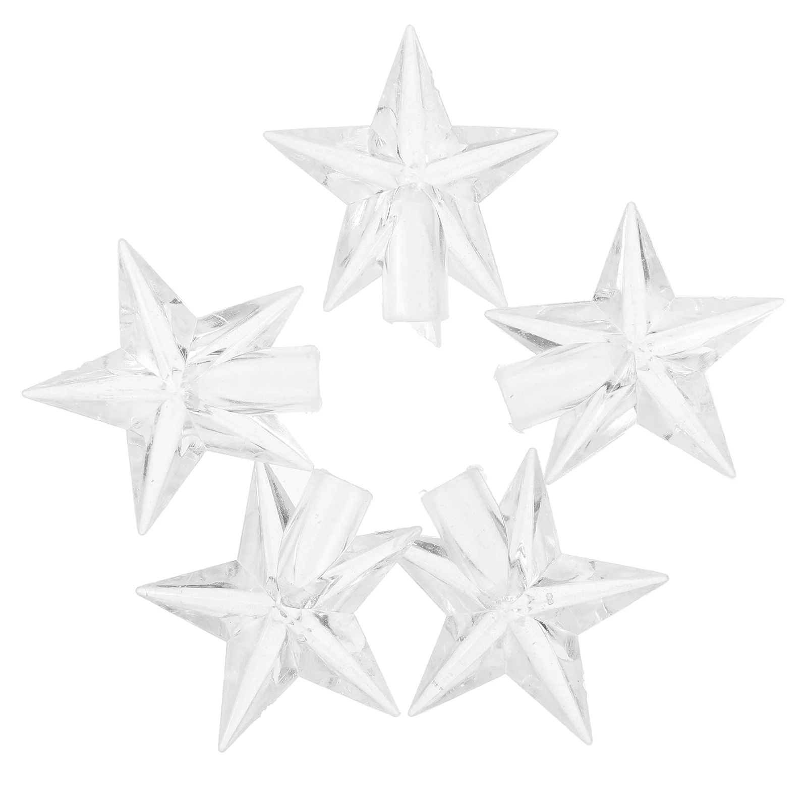 

Christmas Tree Top Ornament Pentagram Light Shell Bathroom Decorations Durable Cover