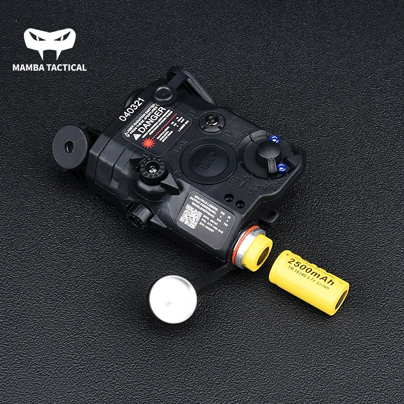 WADSN New PEQ15 AN/PEQ-15 Red Dot Laser+White LED Flashlight+ IR Laser Weapon Light Hunting Rifle Battery Case Fit 20mm Rail