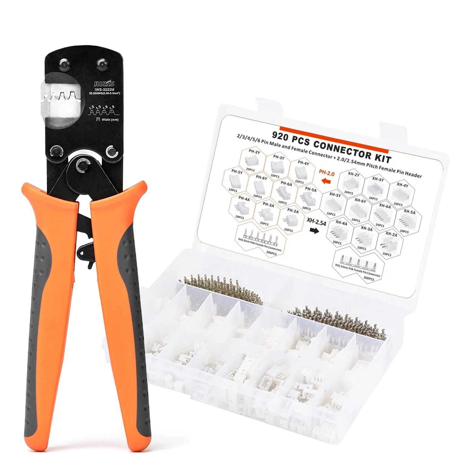 IWS 3220M Micro Connector Pin Crimping Plier 920PCS Terminals