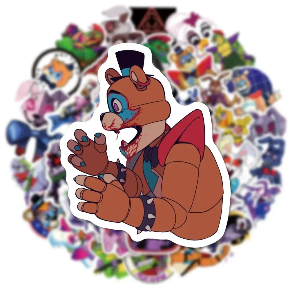 Freddy FNAF Freddy Fazbear  ƼĿ, ڵ Ʈ Ϲ ޴ Į,  ƼĿ, 峭 ,  5 , 50 Ʈ, ǰ